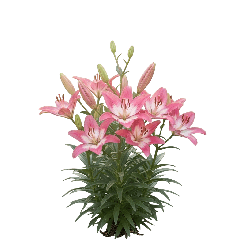Lily, Asiatic, Tiny Diamond (Lilium Asiatica, 'Tiny Diamond') - Perennials