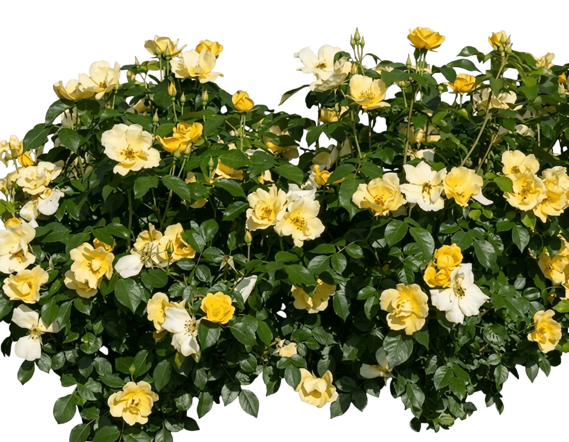 Yellow Shrub Roses 'Srpylwko' Easy Bee-Zy™ (Rosa Knock Out Pp35465 'Srpylwko') - Ground Layers