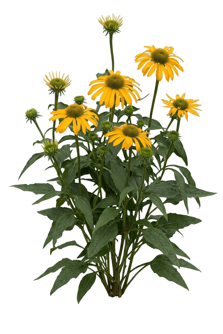 Evolution Yellow Falls Coneflower (Echinacea × Hybrida 'Balevoelf') - Perennials