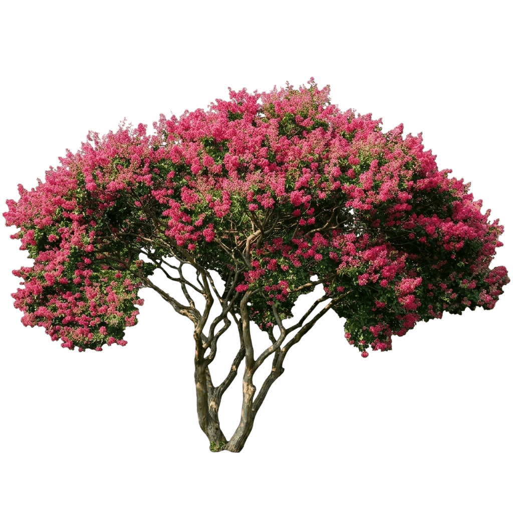 Summerlasting Coconut Crape Myrtle (Lagerstroemia Indica 'Hoch873') - Ground Layers