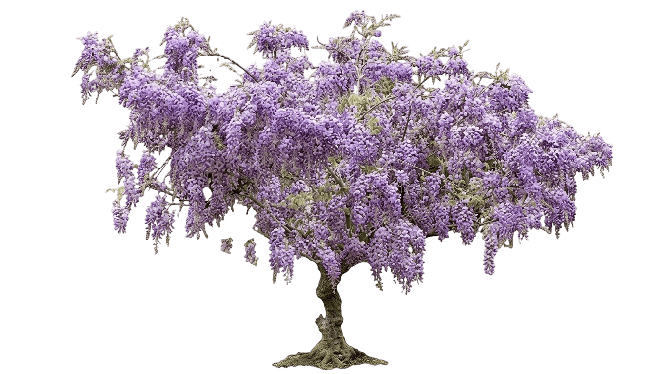 Wisteria, Aunt Dee (Wisteria Sinensis ‘Aunt Dee’) - Ground Layers