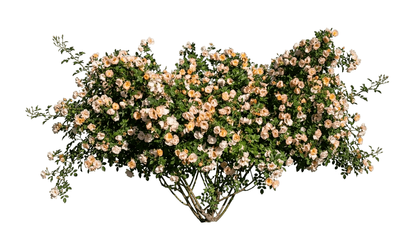 Light Apricot-Cream Climbing Roses 'Zleeltonstrack' Above And Beyond™ (Rosa Pp24463 'Zleeltonstrack') - Ground Layers