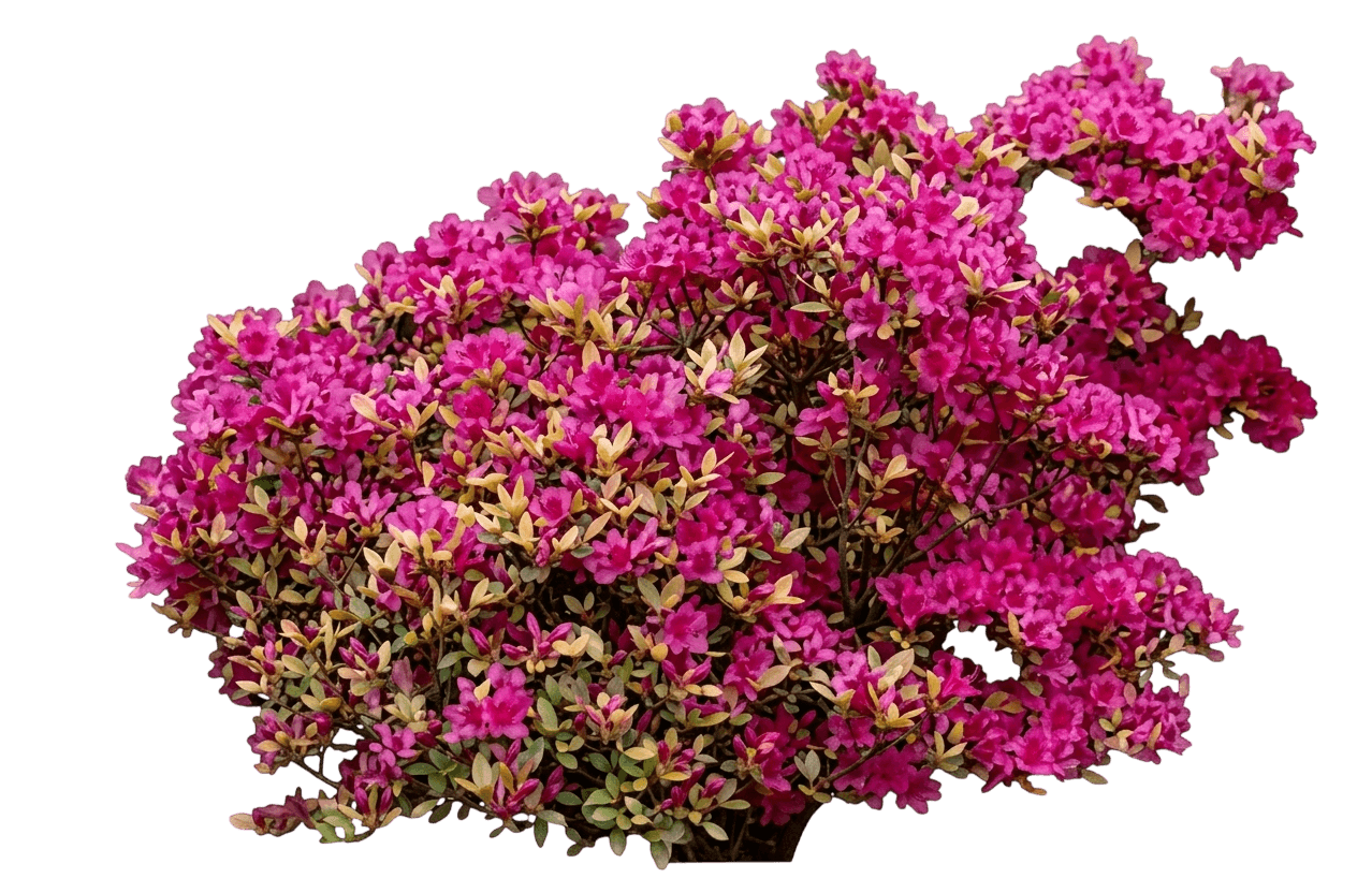 Girard'S Purple Evergreen Azalea (Rhododendron 'Girard'S Purple') - Ground Layers