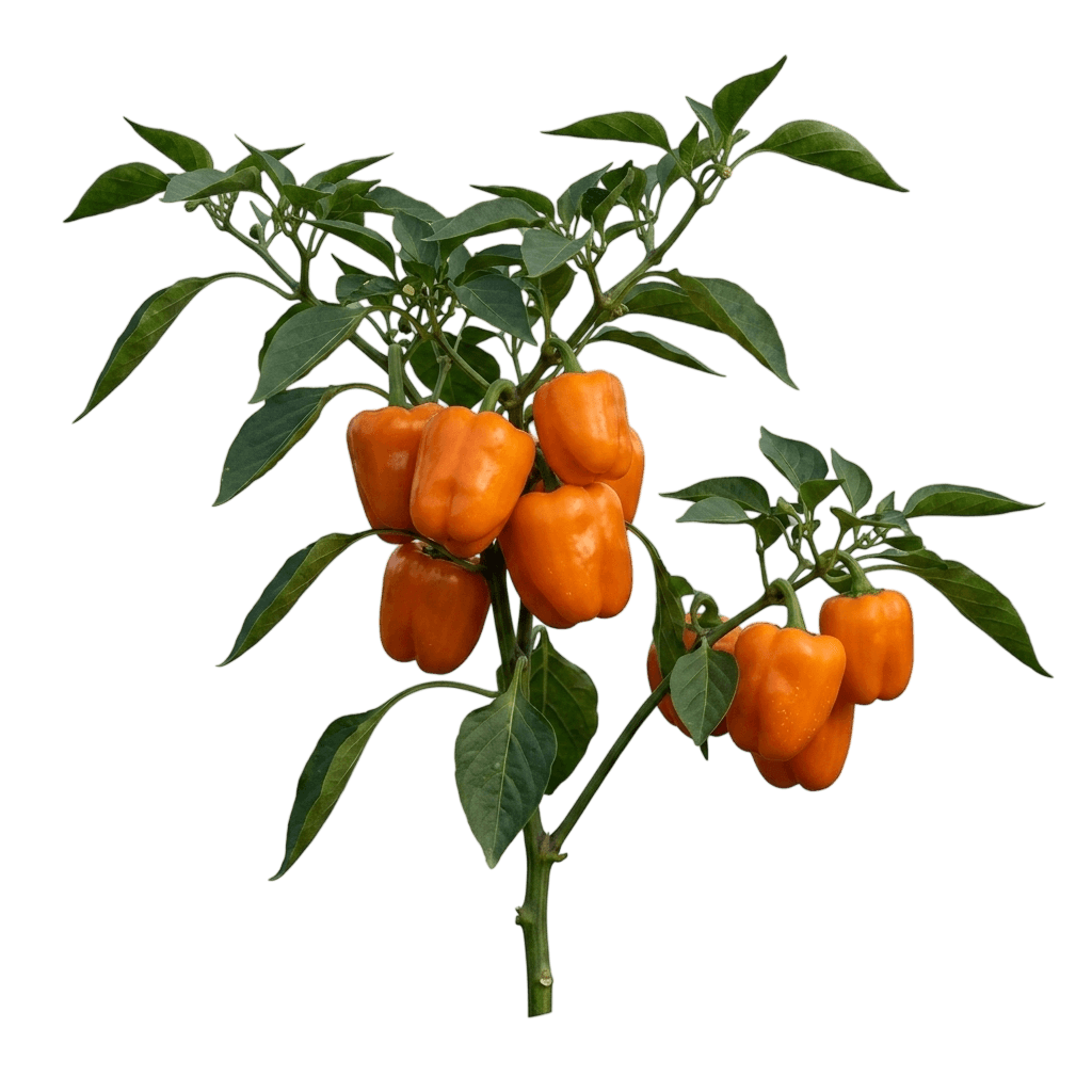 Lunchbox Orange Mini Sweet Pepper (Capsicum Annuum 'Lunchbox Orange') - Perennials