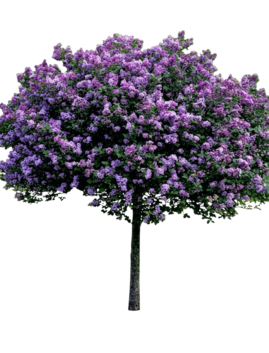 Reblooming Dark Purple Lilac 'Smsjbp7' Pp26549 Bloomerang® (Syringa X Dark Purple Tree Form 'Smsjbp7') - Flowering Trees