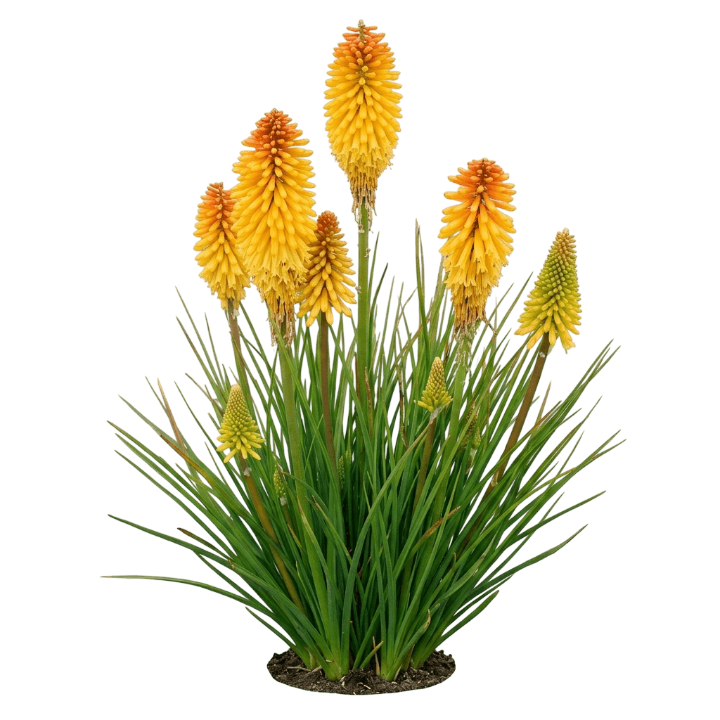 Poco Butter Brickle Dwarf Red Hot Poker (Kniphofia 'Butter Brickle') - Perennials
