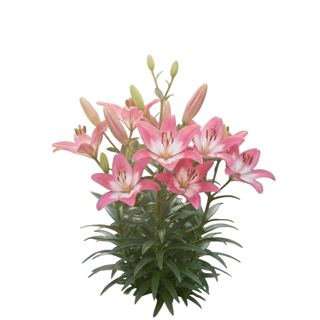 Tiny Diamond Dwarf Asiatic Lily (Lilium × Germanicum Var. X Germanicum 'Tiny Diamond') - Perennials
