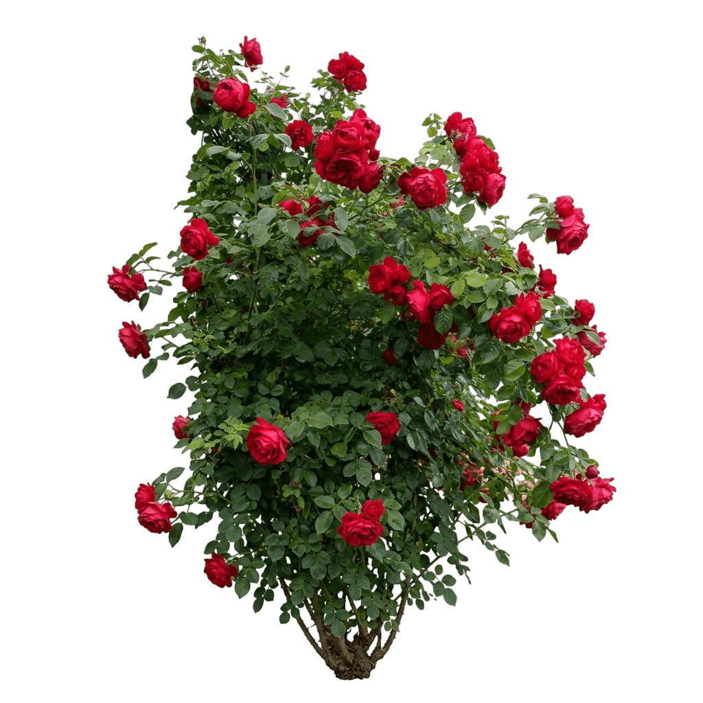 Crimson Sky Climbing Rose (Rosa 'Meigrappo') - Ground Layers