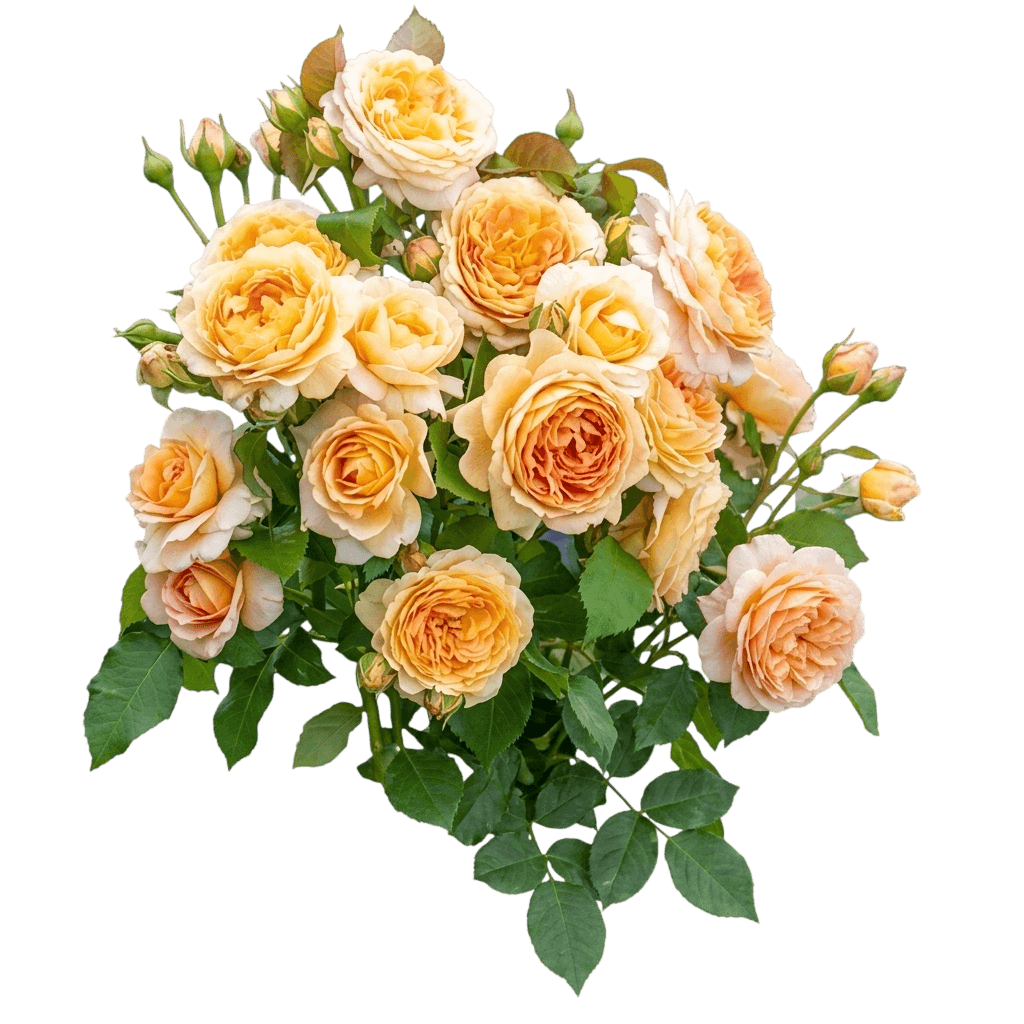 Fragrant Gold With Pink Old English Style Grandiflora Roses 'Wekpupmobalip' Fun In The Sun™ (Rosa Pp33325 'Wekpupmobalip') - Ground Layers