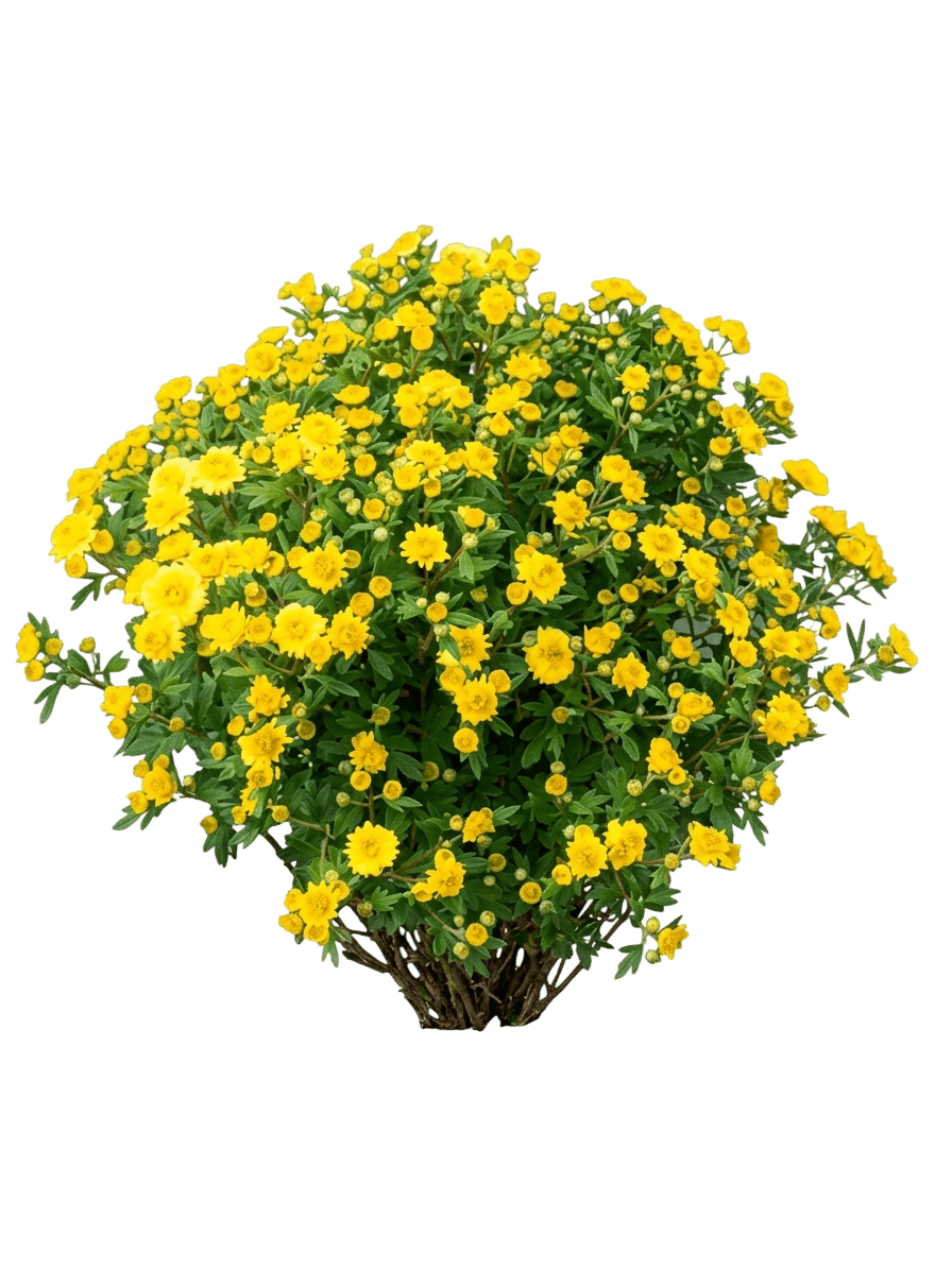 Potentilla, Forever Gold (Potentilla Fruticosa Var. ‘Prudomnii’) - Ground Layers