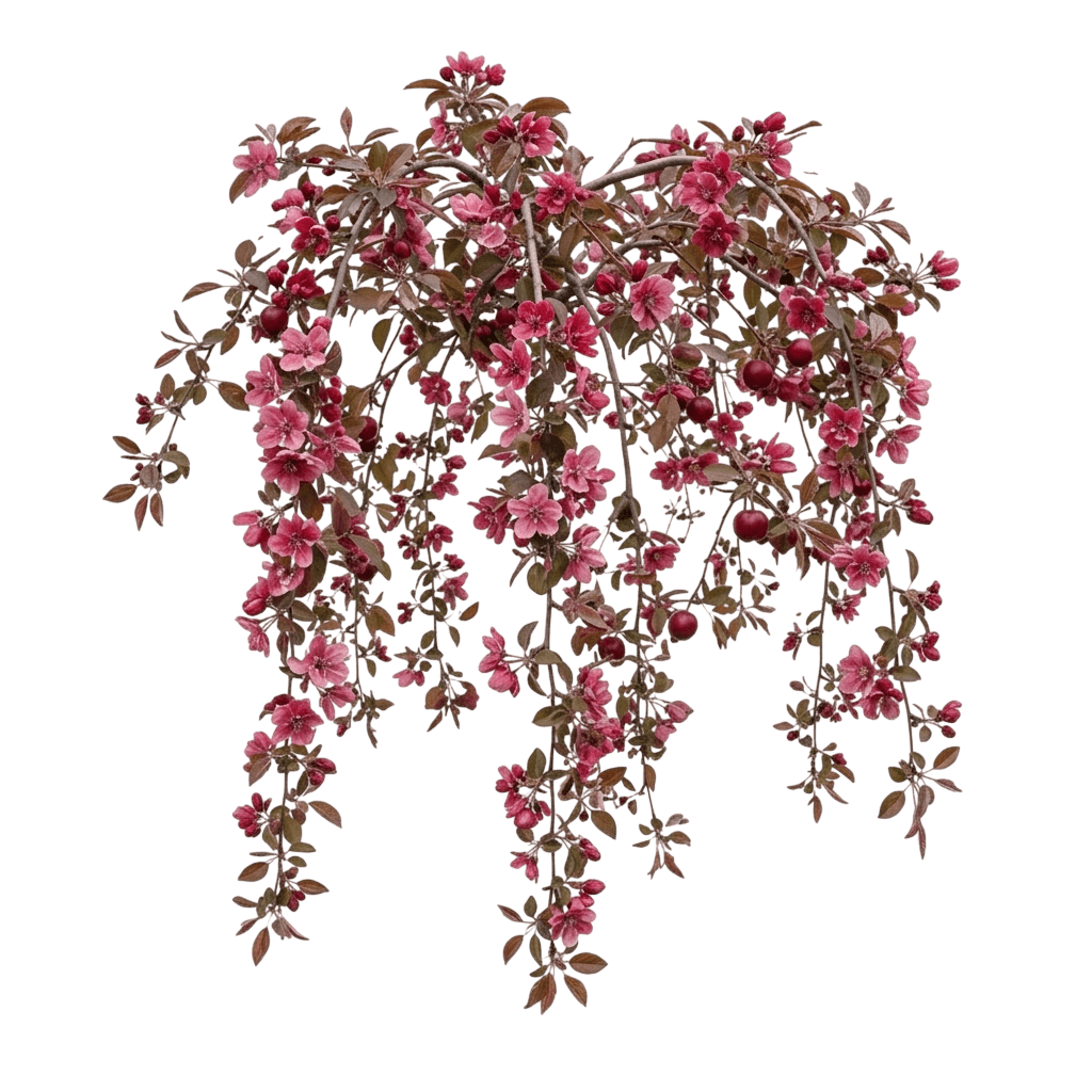 Crabapple, Royal Beauty Weeping (Mauls 'Royal Beauty') - Flowering Trees