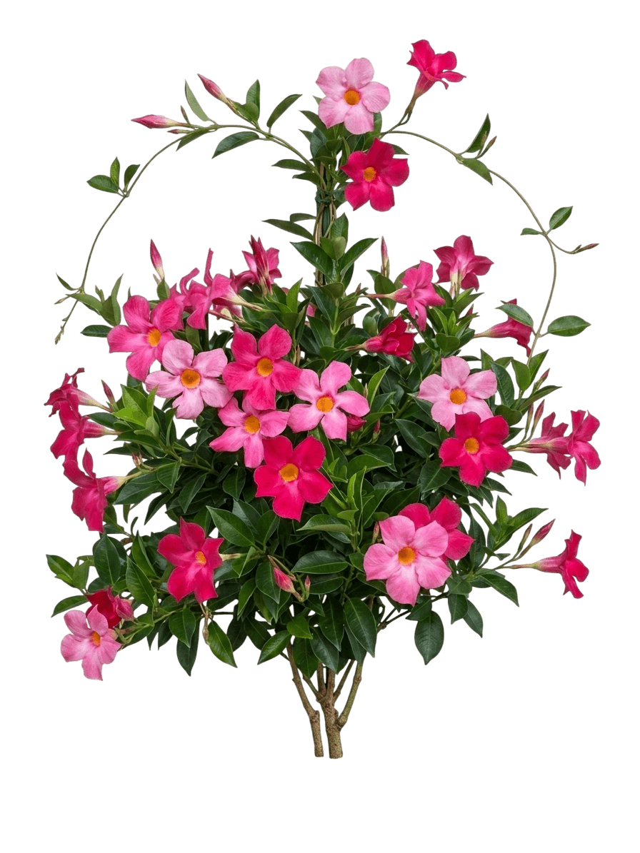 Sun Parasol Xp Double Pink Blush Mandevilla (Mandevilla Hybrida 'Sunpa 421') - Perennials