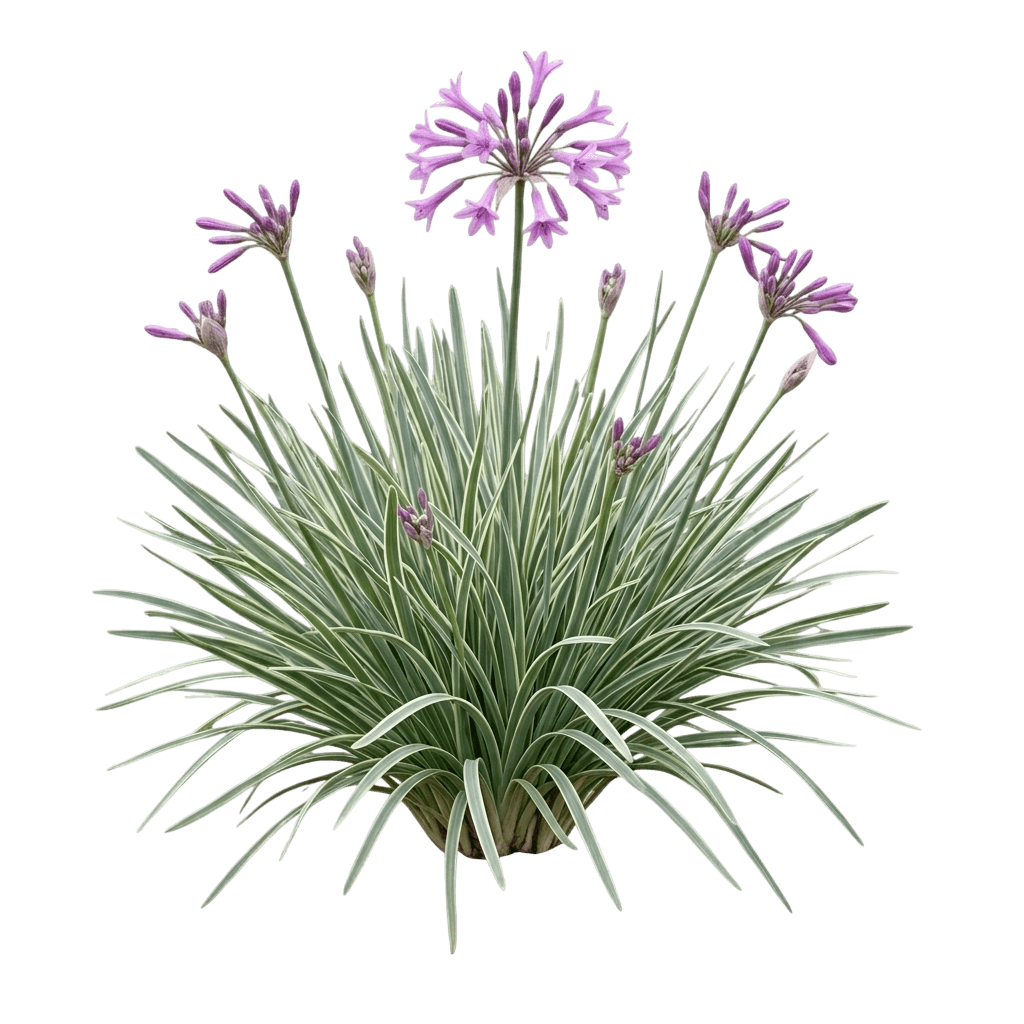 Wild Garlic (Tulbaghia Violacea 'Silver Lace') - Perennials