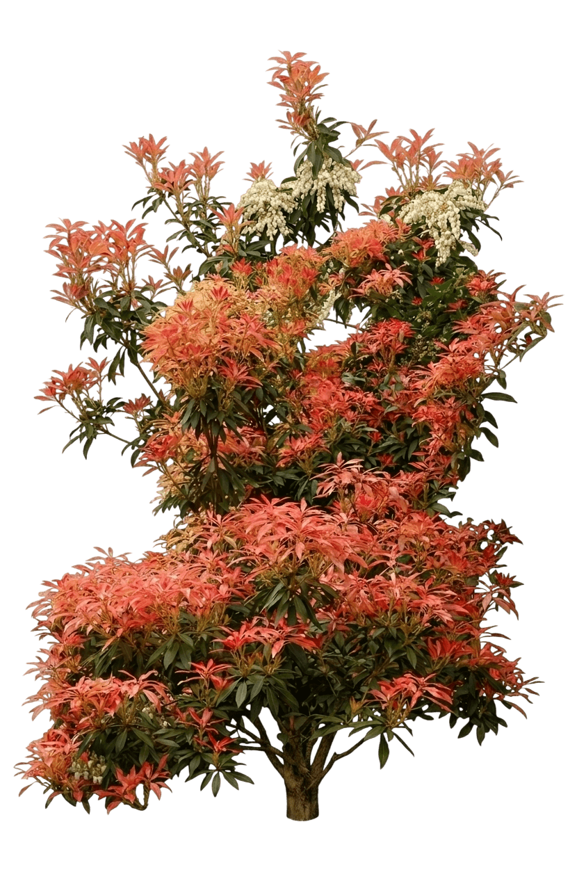 Passion Party Passion Japanese Andromeda (Pieris Japonica 'Passion') - Ground Layers