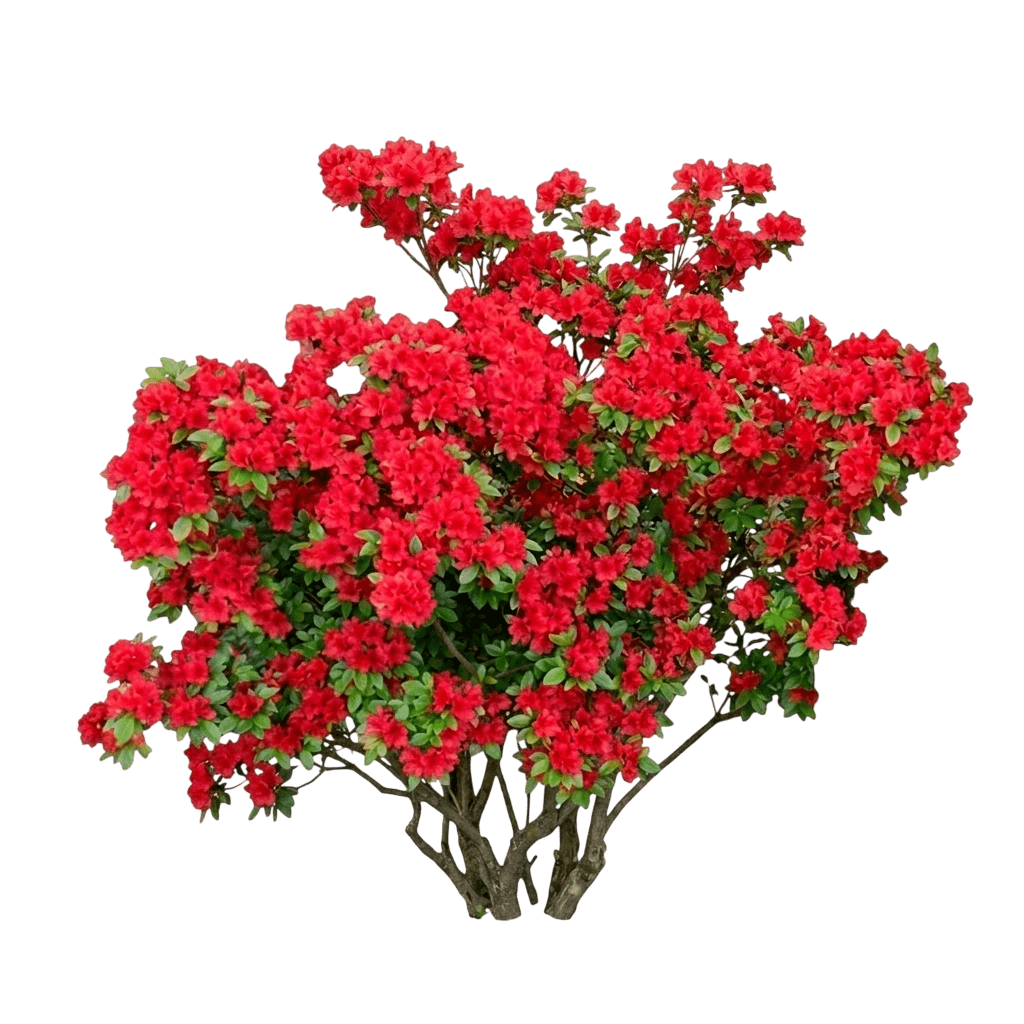 Hot Shot Girard Azalea (Rhododendron 'Hot Shot') - Ground Layers