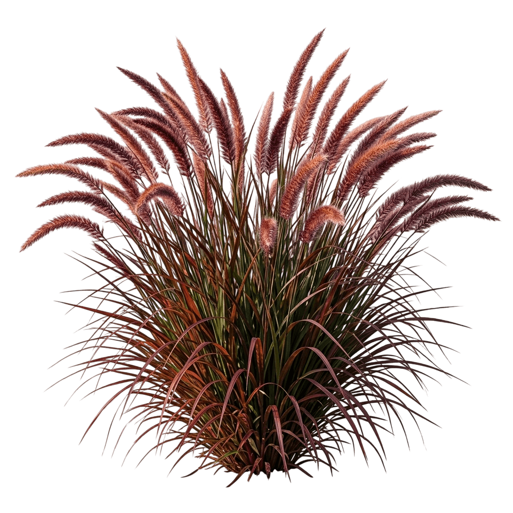 Burgundy Bunny Fountain Grass (Pennisetum Alopecuroides 'Burgundy Bunny') - Grasses