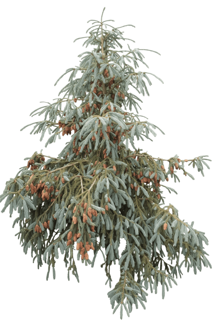 Bush'S Lace Englemann Spruce (Picea Engelmannii S Lace 'Bush') - Evergreen Trees
