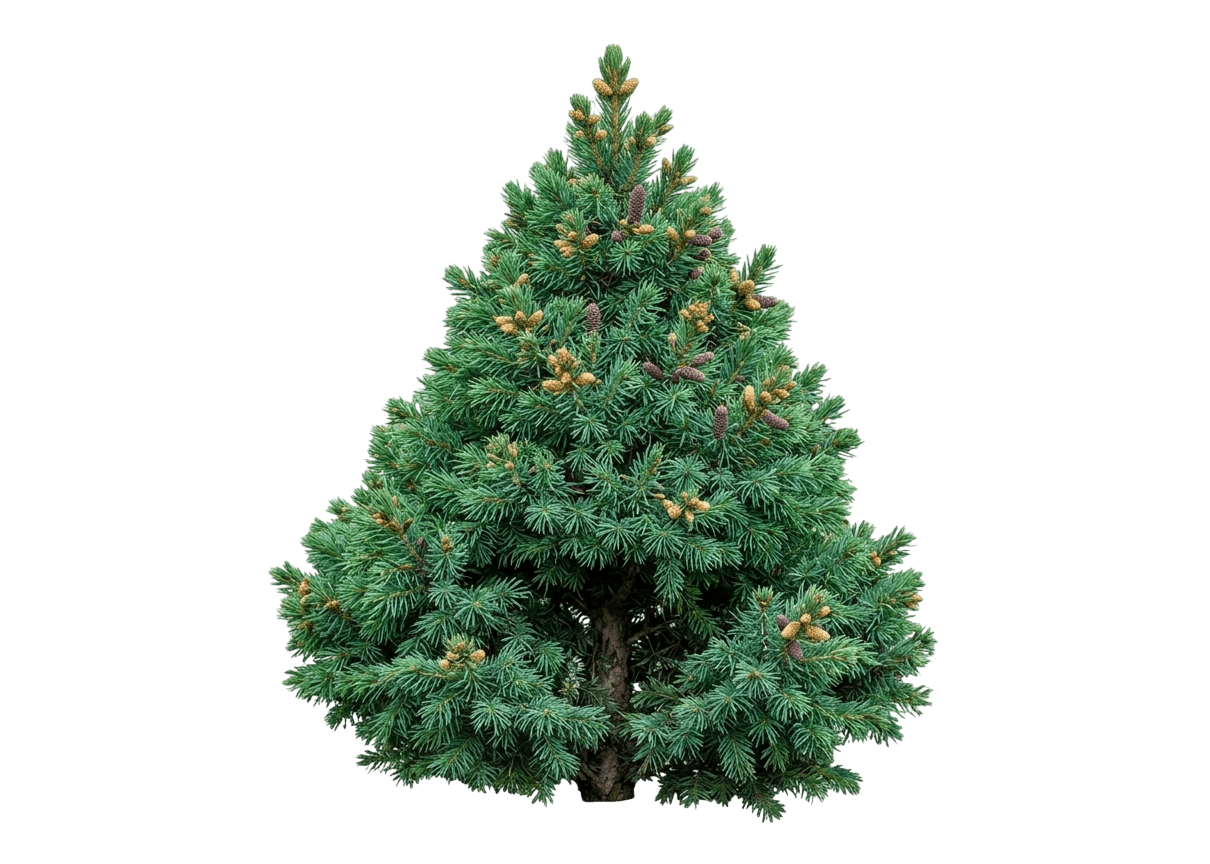 Big Berta Dwarf White Spruce (Picea Glauca Iseli 'Big Berta') - Evergreen Trees