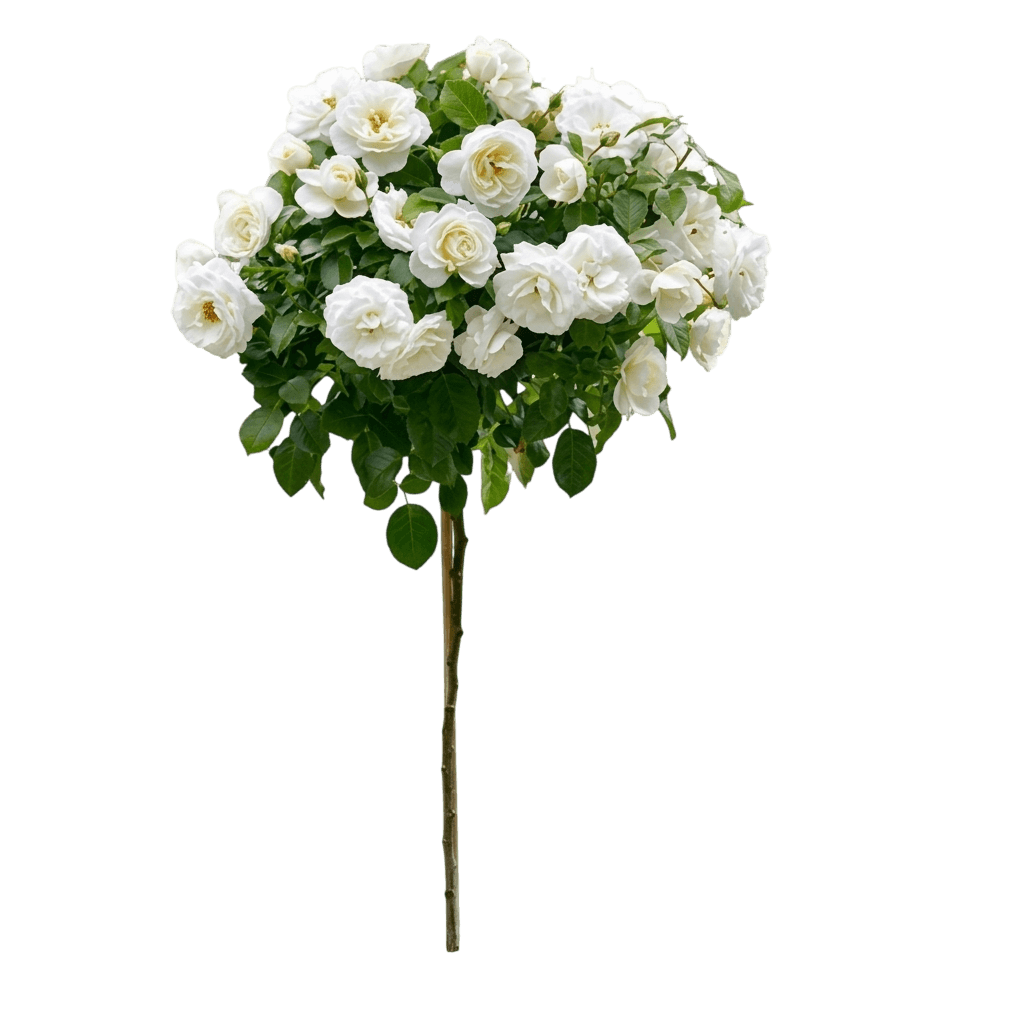 Bridal Sunblaze® Tree Rose (Rosa Bridal Sunblaze 'Meilmera') - Flowering Trees