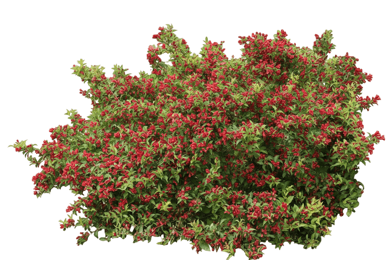 Sonic Bloom® Red Reblooming Weigela (Weigela Florida Sonic Bloom Red 'Verweig 6') - Ground Layers
