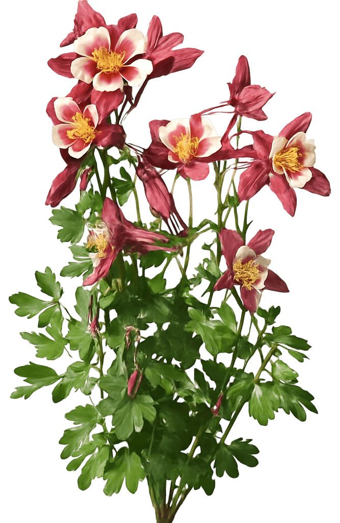 Columbine 'Red & White' (Aquilegia Caerulea Kirigami™ 'Red & White') - Perennials