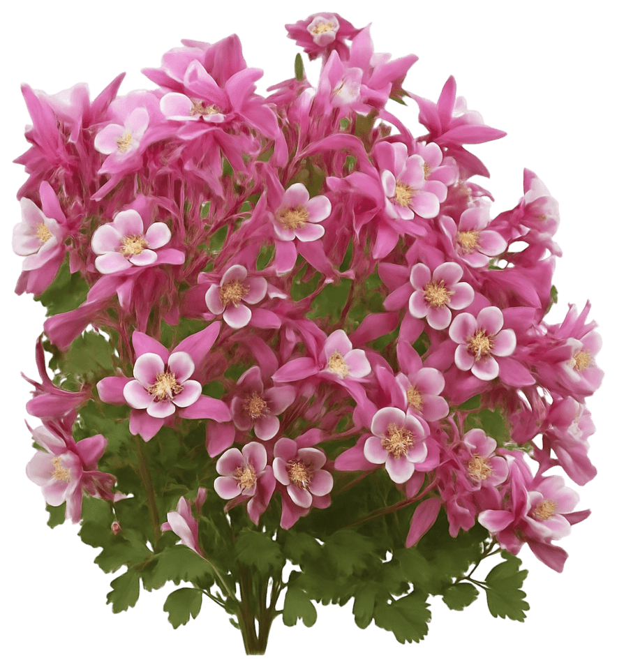 Columbine 'Rose & Pink' (Aquilegia Caerulea Kirigami™ 'Rose & Pink') - Perennials