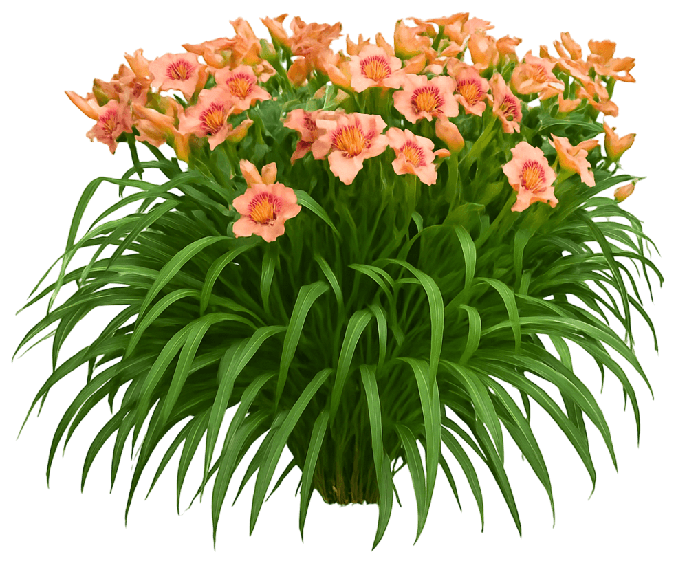 Pink With Red Eye Daylily Early Summer Rebloomer 'Elegant Candy' (Hemerocallis 'Elegant Candy') - Perennials
