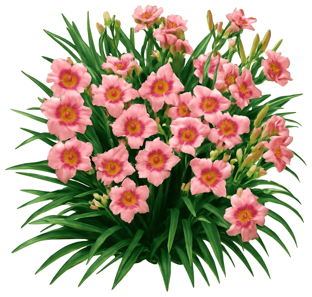 Daylily (Hemerocallis 'Strawberry Candy') - Perennials
