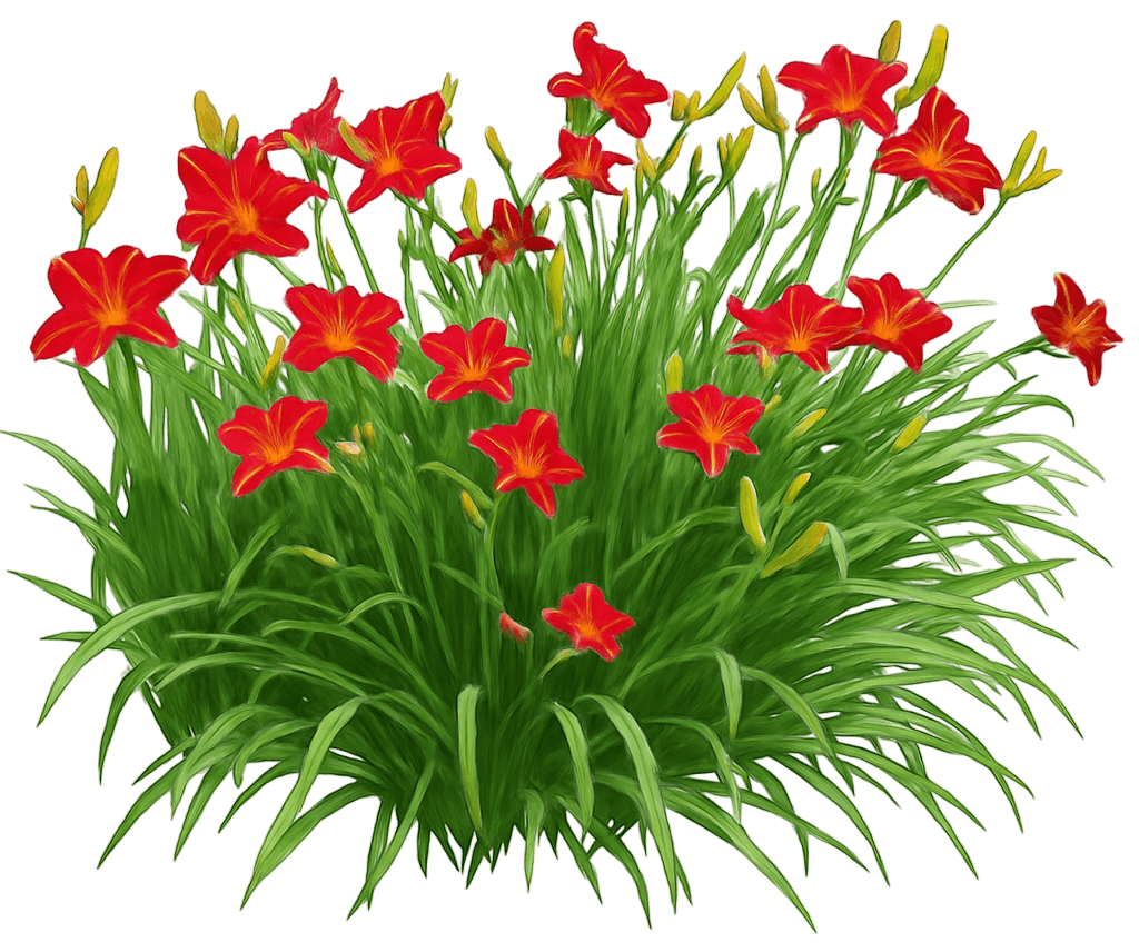 Red Daylily (Hemerocallis Red) - Perennials