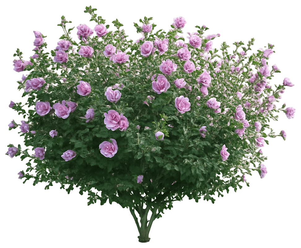 Dark Lavender Chiffon® Rose Of Sharon 'Smnhspcl' Pp33568 Dark Lavender Chiffon® Pp33568 Dark Lavender Chiffon® (Hibiscus Syriacus 'Smnhspcl') - Flowering Trees