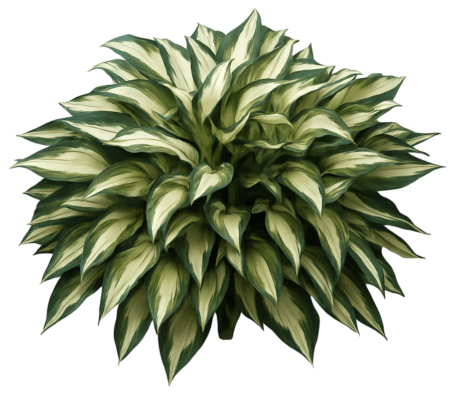 Hosta Plantain Lily 'Moonstruck' (Hosta 'Moonstruck') - Perennials