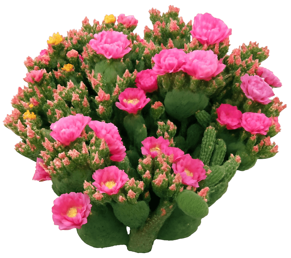 Prickly Pear Cactus 'Watermelon Man' (Opuntia Walk In Beauty™ 'Watermelon Man') - Succulents