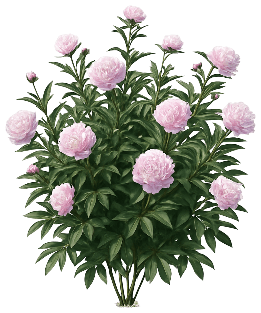 Light Pink Peony 'Raspberry Sundae' (Paeonia 'Raspberry Sundae') - Perennials